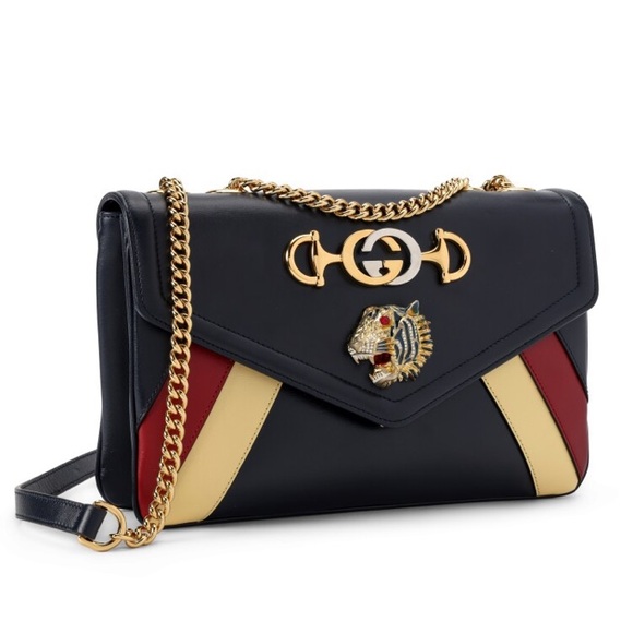 Gucci Rajah Zumi GG Interlocking Horsebit Shoulder Bag - Picture 2 of 6